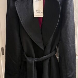 Jockey Women's Black above the knee Peacoat size M